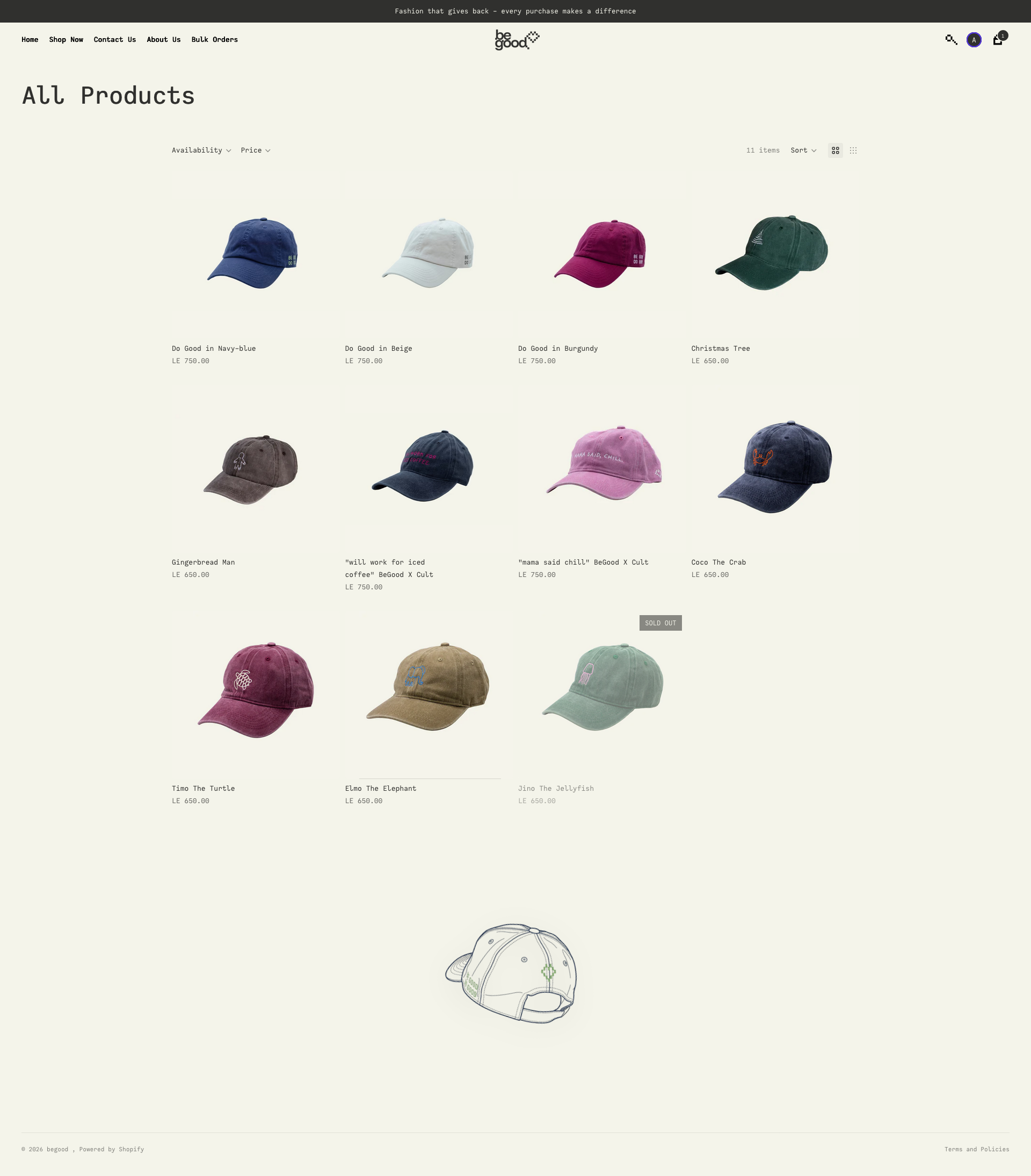 BeGood Products — after redesign